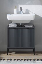 Waschbeckenunterschrank >Lucera< in Grau - 60x60x32...