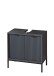 Waschbeckenunterschrank >Lucera< in Grau - 60x60x32 (BxHxT)