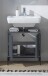 Waschbeckenunterschrank >Lucera< in Grau - 60x60x32 (BxHxT)