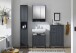 Waschbeckenunterschrank >Lucera< in Grau - 60x60x32 (BxHxT)