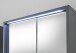 Badezimmerspiegelschrank >Lucera< in Grau aus Glas - 60x75x20cm (BxHxT)