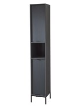 Hochschrank >Lucera< in Grau aus Grau matt MDF...