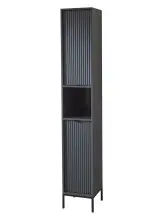 Hochschrank >Lucera< in Grau aus Grau matt MDF...