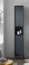 Hochschrank >Lucera< in Grau aus Grau matt MDF...