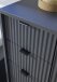 Hochschrank >Lucera< in Grau aus Grau matt MDF Tiefzieh - 32x192x32cm (BxHxT)