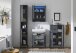 Hochschrank >Lucera< in Grau aus Grau matt MDF Tiefzieh - 32x192x32cm (BxHxT)