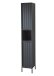 Hochschrank >Lucera< in Grau aus Grau matt MDF Tiefzieh - 32x192x32cm (BxHxT)