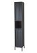 Hochschrank >Lucera< in Grau aus Grau matt MDF Tiefzieh - 32x192x32cm (BxHxT)
