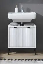 Waschbeckenunterschrank >Lucera< in Weiß aus...