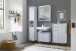 Waschbeckenunterschrank >Lucera< in Weiß aus Weiß-MDF - 60x60x32cm (BxHxT)