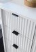 Waschbeckenunterschrank >Lucera< in Weiß aus Weiß-MDF - 60x60x32cm (BxHxT)