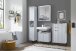 Badkommode >Lucera< in Weiß aus Weiß-MDF - 60x106x32cm (BxHxT)