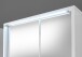 Badezimmerspiegelschrank >Lucera< in Weiß aus Glas - 60x75x20cm (BxHxT)