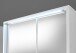 Badezimmerspiegelschrank >Lucera< in Weiß aus Glas - 60x75x20cm (BxHxT)