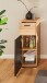 Badkommode >Riom< in Eiche Artisan-Schwarz matt - 30x86x37 (BxHxT)
