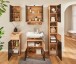 Badezimmerspiegelschrank >Riom< in Eiche Artisan - 60x75x22 (BxHxT)