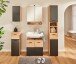 Badezimmerspiegelschrank >Riom< in Eiche Artisan - 60x75x22 (BxHxT)