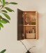 Hängeschrank >Riom< in Eiche Artisan-Schwarz matt - 30x62x25 (BxHxT)