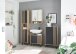 Badkommode >Vassili< in Schwarz-Eiche Artisan Nachbildung - 60x106x32 (BxHxT)