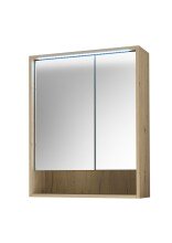 Badezimmerspiegelschrank >Vassili< in Eiche Artisan Nachbildung