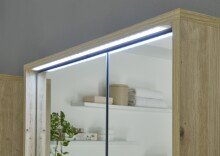 Badezimmerspiegelschrank >Vassili< in Eiche Artisan Nachbildung