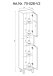 Hochschrank >Vassili< in Schwarz-Eiche Artisan Nachbildung - 38x195x32 (BxHxT)