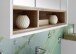 Badezimmer-Set >Milano< in Weiß-Wildeiche Optik - 156x190x40 (BxHxT)