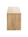 Schuhbank >15922< in eiche-schwarz, MDF, Metall - 70x40x30cm (BxHxT)