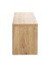 Schuhbank >15922< in eiche-schwarz, MDF, Metall - 70x40x30cm (BxHxT)