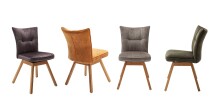 Drehstuhl >SION< (2er Set) in olive - 48x49x45(BxHxT)