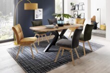 Drehstuhl >SION< (2er Set) in olive - 48x49x45(BxHxT)