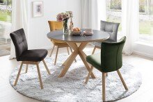 Drehstuhl >SION< (2er Set) in olive - 48x49x45(BxHxT)