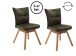 Drehstuhl >SION< (2er Set) in olive - 48x49x45(BxHxT)