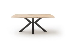 Esstisch >TRINIDAD< in Eichefarben/schwarzgrau - 200x77 (BxH)