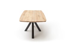 Esstisch >TRINIDAD< in Eichefarben/schwarzgrau - 200x77 (BxH)