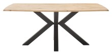 Esstisch >TRINIDAD< in Eichefarben/schwarzgrau - 200x77 (BxH)