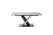 Esstisch >COAL< in Keramik hellgrau / schwarz matt lackiert - 180x77 (BxH)