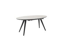 Esstisch >REDFORD< in hellgrau, schwarz matt...