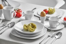 Kombiservice Geschirr-Set, Service Ronda (32-tlg), 4 Personen, Porzellan, weiß