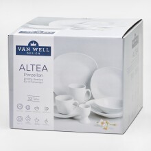 Kombiservice Geschirr-Set, Service Altea (32-tlg), 4 Personen, Porzellan, ideal für den täglichen Gebrauch