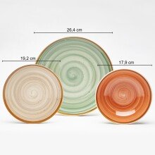 Kombiservice Geschirr-Set, Service Magnifica (16-tlg), 4 Personen, Steingut