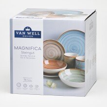 Kombiservice Geschirr-Set, Service Magnifica (16-tlg), 4 Personen, Steingut