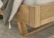 TJARK Modernes Massivholzbett 140x200 - Komfortables & hochwertiges Balkenbett mit gepolstertem Kopfteil - 146 x 89 x 219 cm (B/H/T)
