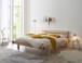 Massivholzbett >INGER< Balkenbett, Eiche massiv, Liegefl. 180x200 - Stellmaß 208x83x234 cm (B/H/T)