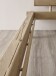 Massivholzbett >INGER< Balkenbett, Eiche massiv, Liegefl. 180x200 - Stellmaß 208x83x234 cm (B/H/T)