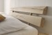Massivholzbett >INGER< Balkenbett, Eiche massiv, Liegefl. 180x200 - Stellmaß 208x83x234 cm (B/H/T)