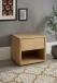 HILLA Nachttisch Massivholz Fichte - Hochwertiger Nachtschrank mit Schublade und offenem Ablagefach - 48 x 41 x 38 cm (B/H/T)