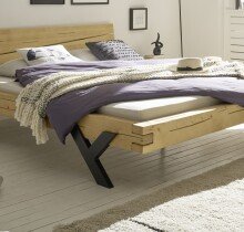WORB Modernes Massivholzbett 180x200 - Komfortables & hochwertiges Balkenbett aus massiver Fichte - 202 x 85 x 230 cm (B/H/T)