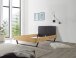 Massivholzbett >KEKE< Balkenbett, Fichte massiv, Metallkufe, Liegefl. 140x200 - Stellmaß 146 x 97 x 215 cm (B/H/T)