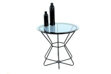 Couchtisch >1032< in Schwarz, Metall -...